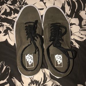 Green Suede Old Skool Vans